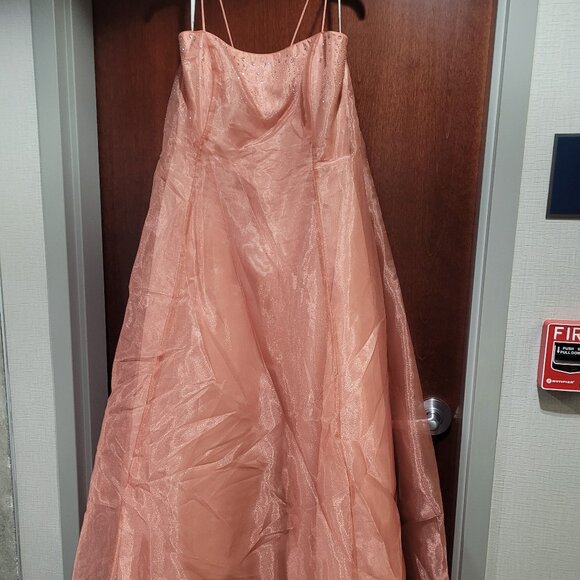 Lenovia Coral Prom Dress Size 18 - Picture 1 of 6